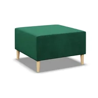 Pufy i podnóżki - Pufa, podnóżek, Blank Kronos, 71x71x40 cm, butelkowa zieleń - miniaturka - grafika 1