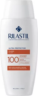 Fluid przeciwsłoneczny do twarzy i ciała Rilastil Sun System Rilastil Ultra Protector SPF 100+/50+ 75 ml (8050444859520) - Balsamy i kremy do opalania - miniaturka - grafika 1