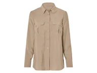 Koszule damskie - esmara® Koszula damska z wiskozą (Beżowy, 36) - miniaturka - grafika 1