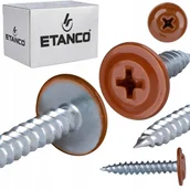 Wkręty - Wkręty podkładkowe Etanco zszywka 4,2x14mm, RAL8004 GM-S 250szt. - miniaturka - grafika 1