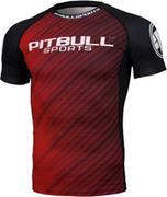 Koszulki sportowe męskie - Rashguard Pit Bull Raster Red - miniaturka - grafika 1