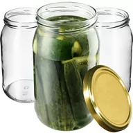 Pojemniki kuchenne - Słoiki Niva 760ml 24 szt. 82mm + wieczka złote - miniaturka - grafika 1