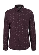 Koszule męskie - s.Oliver Koszula męska z długim rękawem, fioletowa, S, fioletowy, S - miniaturka - grafika 1