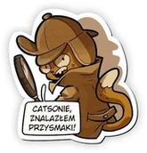 Magnesy - Magnes na lodówkę Sherlock Koci Detektyw - miniaturka - grafika 1