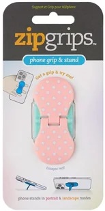 ZipGrip uchwyt na palce do telefonu Białe kropki - Uchwyty samochodowe do telefonów - miniaturka - grafika 1