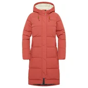 Kurtki damskie - Damski płaszcz puchowy Jack Wolfskin NORDLICHT COAT W red coral - XS - miniaturka - grafika 1
