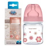 Butelki dla niemowląt - CANPOL BABIES BUTELKA SZEROKA 120ml EASY START +0m - miniaturka - grafika 1