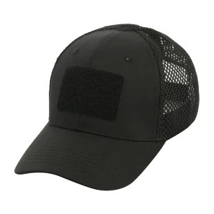 Czapka z daszkiem M-Tac Mesh Flex Rip-Stop z Velcro, Black (40570002) - Odzież taktyczna i umundurowanie - miniaturka - grafika 1