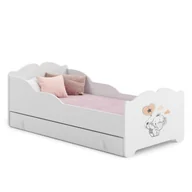 Łóżka dla dzieci i młodzieży - Łożko dziecięce Anna 140x70 cm z szufladą słonik - miniaturka - grafika 1