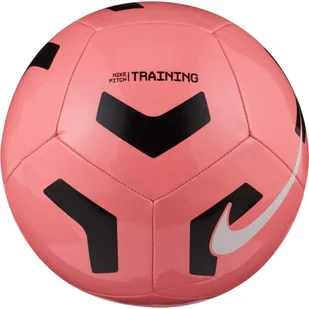 Nike, Piłka nożna, Pitch Training, różowo-czarna, CU8034 675, rozmiar 5 - Piłka nożna - miniaturka - grafika 1