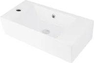 Umywalki - Deante Hiacynt New umywalka 51x25 cm nablatowa prostokątna biała CDY6U2L - miniaturka - grafika 1