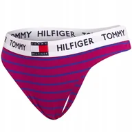 Majtki damskie - TOMMY HILFIGER MAJTKI DAMSKIE STRINGI WINO r. XS - miniaturka - grafika 1