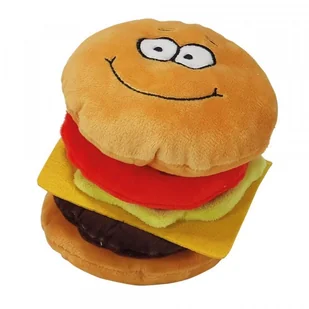 Nobby Pluszowy Cheeseburger 15cm zabawka dla psa z piszczałką - Zabawki dla psów - miniaturka - grafika 1