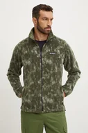Bluzy męskie - Columbia bluza sportowa Steens Mtn Print kolor zielony wzorzysta - miniaturka - grafika 1