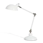 Lampy stojące - Beliani Lampka biurkowa biała 43146 43146 - miniaturka - grafika 1