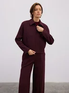 Kurtki damskie - BGN Kurtka koszulowa w kolorze bordowym - miniaturka - grafika 1