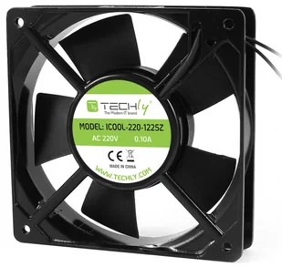 Techly Wentylator 120x120x25 mm 220V AC Aluminiowy - Chłodzenie procesora - miniaturka - grafika 1