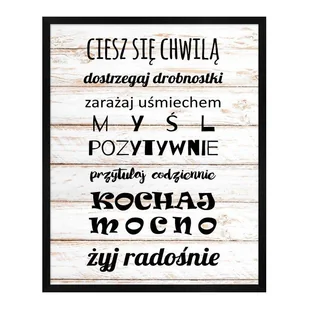 Obraz Ciesz się 40 x 50 cm - Obrazy i zdjęcia na płótnie - miniaturka - grafika 1
