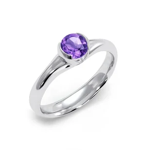 Sydney - Srebrny pierścionek z ametystem - Pierścionki - miniaturka - grafika 1