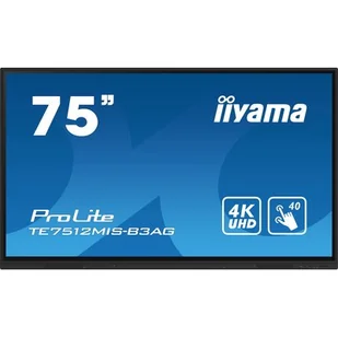 Monitor IIYAMA ProLite TE7512MIS-B3AG 75" 3840x2160px IPS  - Monitory reklamowe i wyświetlacze - miniaturka - grafika 1