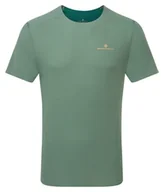 Koszulki sportowe męskie - RONHILL Koszulka biegowa męska TECH RACE S/S dark sage/deep teal - miniaturka - grafika 1