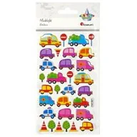 Zabawki kreatywne - Naklejki wypukłe pojazdy znaki drogowe 31szt Nowa - miniaturka - grafika 1