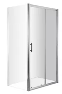 Ścianki i drzwi prysznicowe - Deante Cynia 140x195 profil chrom szkło transparentne KTC 014P - miniaturka - grafika 1