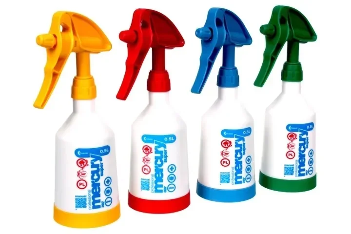 Opryskiwacze zestaw 4x KWAZAR 0,5L 4 różne kolory
