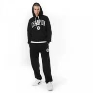 Spodnie sportowe męskie - Męskie spodnie dresowe Champion Rochester Elastic Cuff Pants - czarne - CHAMPION - miniaturka - grafika 1