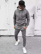 Dresy męskie - Dres męski ciemnoszary Dstreet AX0624-XXL - miniaturka - grafika 1