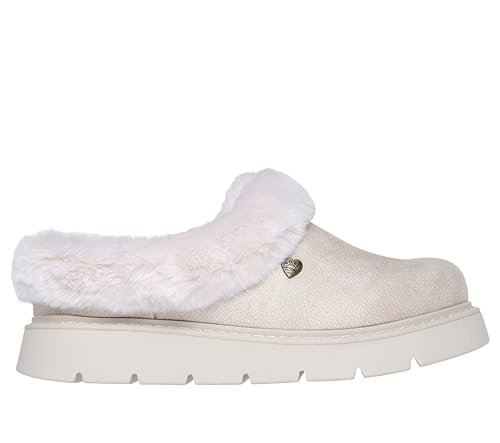 Skechers Damskie kapcie Keepsakes Lite Cozy Blend, biały, 37 EU