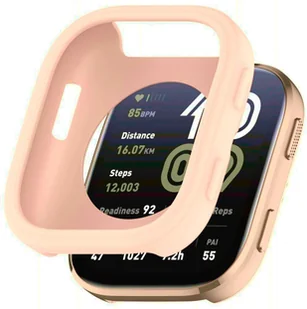 GUMOWE ETUI DO XIAOMI AMAZFIT BIP 6 RÓŻOWE - Akcesoria do smartwatchy - miniaturka - grafika 1