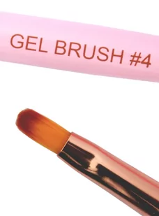 Yoshi Pędzelek Gel Brush #4 Nylon - Akcesoria do paznokci - miniaturka - grafika 2