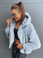 Kurtki damskie - Kurtka damska FRESCO szara Dstreet TY2972-XL - miniaturka - grafika 1