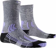 Skarpetki damskie - X-socks damskie Trek Retina damskie skarpety trekkingowe, skarpety do wędrówek szary grey multi melange/dust 41-42 XS-TSR8S20W - miniaturka - grafika 1