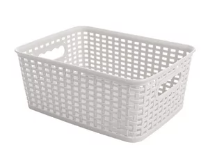 Fl1 KOSZYK RATTAN CLASSIC 4,5L PROSTOKĄTNY CAPRI BEŻOWY 40G-KOS-G460/4 - Pojemniki łazienkowe - miniaturka - grafika 1