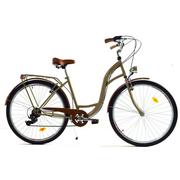 Rowery - Dallas Bike City 7spd 28 cali Damski Cappuccino z brązem - miniaturka - grafika 1