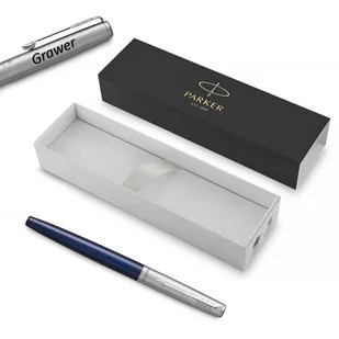 Pióro Wieczne Parker Jotter Royal Blue CT (M) z grawerem - Zestawy piśmiennicze - miniaturka - grafika 1