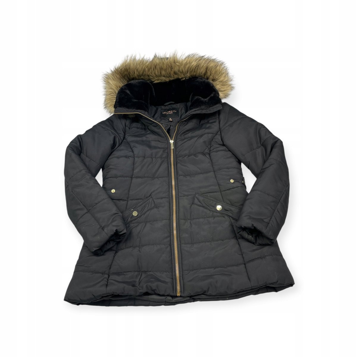 Zimowa kurtka damska z kapturem CELEBRITY PINK M