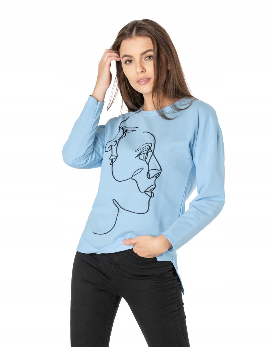 Bluzka Damska Koszulka z Długim Rękawem KL04-04 S