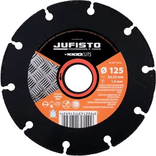 Tarcza z węglika spiekanego do cięcia metalu 125 x 1,0 x 22,23 mm Jufisto - Akcesoria do elektronarzędzi - miniaturka - grafika 1