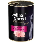 Mokra karma dla kotów - Dolina Noteci Premium Kot Junior Bogata w indyka puszka 400g - miniaturka - grafika 1