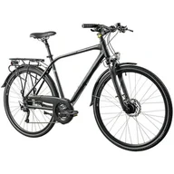 Rowery - Rower trekkingowy INDIANA X-Road 4.0 M23 28 cali męski Czarno-szary - miniaturka - grafika 1
