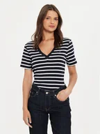 Koszulki i topy damskie - Tommy Hilfiger T-Shirt New Cody WW0WW40584 Granatowy Slim Fit - miniaturka - grafika 1