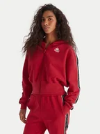 Bluzy damskie - Kappa Bluza Banda Clarise 32261BW Czerwony Regular Fit - miniaturka - grafika 1