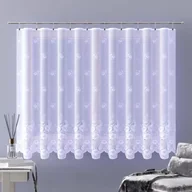 Firany - Firanka żakardowa gotowa Natasha na taśmie 300x180 cm biała - miniaturka - grafika 1