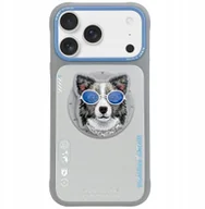 Etui i futerały do telefonów - Etui Nimmy Glasses Cool Dog MagSafe do iPhone 17 Pro szary - miniaturka - grafika 1