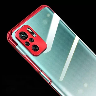 Clear Color case żelowy pokrowiec etui z metaliczną ramką Xiaomi Redmi Note 10 5G / Poco M3 Pro niebieski - Etui i futerały do telefonów - miniaturka - grafika 2