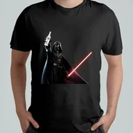 Koszulki męskie - KOSZULKA MĘSKA ŚMIESZNA T-SHIRT Star Wars Lord Darth Vader Żubrówka r. L - miniaturka - grafika 1