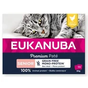 Mokra karma dla kotów - Karma dla kota EUKANUBA Grain Free Senior Kurczak (12 x 85 g) - miniaturka - grafika 1